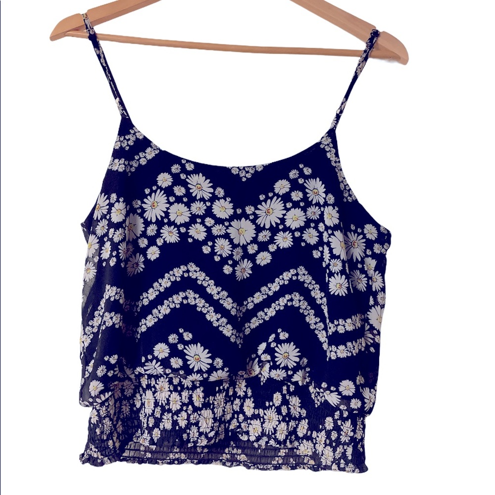 🌻Feminine, Bohemian Fancy little floral cami size L🌼